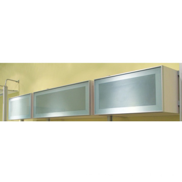 Cabinet de cuisine Porte en verre en aluminium (zhuv)